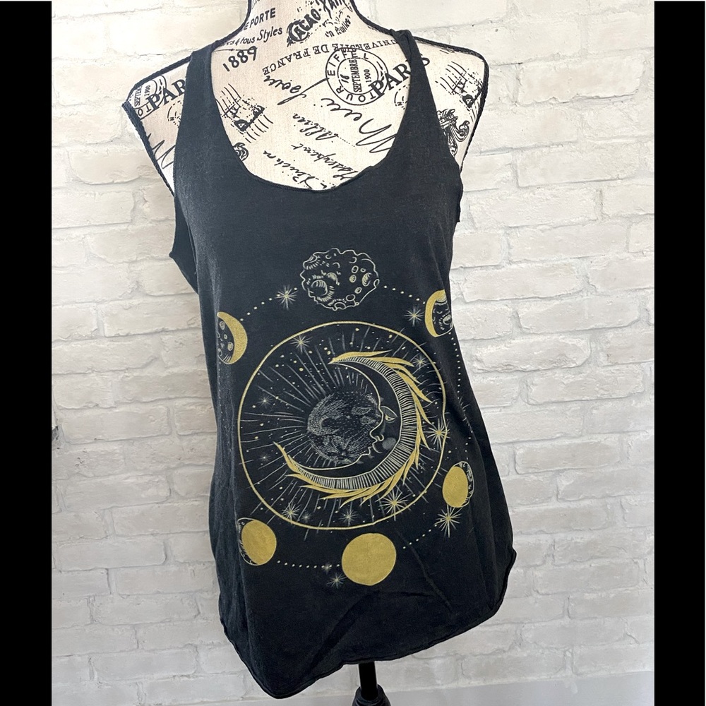 Black Raven Boutique graphic moon phase tank top